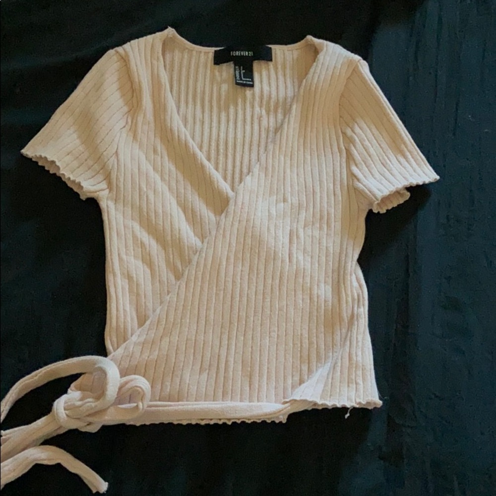 F21 wrap tee